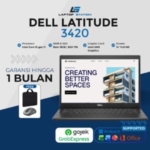 Laptop Bisnis Dell 3420 Core i5 gen 11