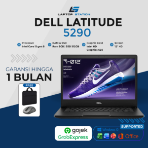DELL LATITUDE 5290 INTEL CORE I5 8250U RAM 16GB SSD 512GB