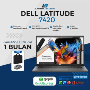 DELL LATITUDE 7420 INTEL CORE I5 1135G7 IRIS XE GRAPHICS RAM 16GB NVME 512GB