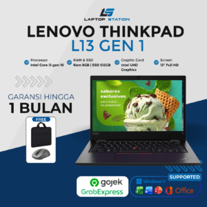 LENOVO THINKPAD L13 GEN 1 INTEL CORE I5 10210U 13" TN FULL HD BONUS MOUSE DAN TAS