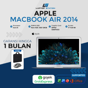 Macbook Air 2014 Intel Core i5 Ram 4gb Ssd 128gb