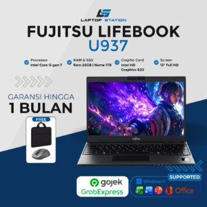 Fujitsu Ultrabook U937 Intel Core i5 7300U Ram 20GB Nvme 1TB
