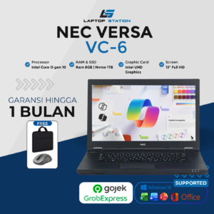NEC VC 6 Intel Core i5 10210Y Ram 8GB Ssd 512GB 13" Bonus Mouse dan Tas