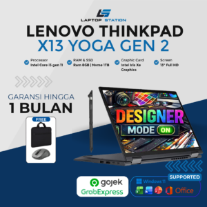 LENOVO THINKPAD X13 YOGA GEN 2 INTEL CORE I5 1135G7 RAM 8GB NVME 1TB 13" IPS FULL HD WITH STYLUS PEN